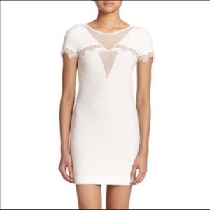 [The Kooples] White Crinkled Lace Dress-Size Medium